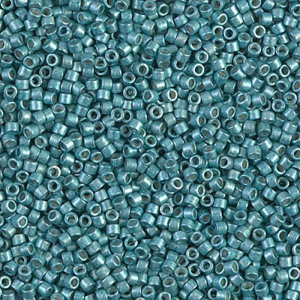 DB1183 Galvanized Semi Frosted Dark Aqua Delica 11/0 - Quantity: 5 grams