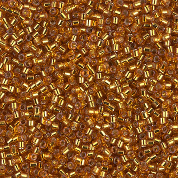 DB1201 Silver Lined Marigold Delica 11/0 - Quantity: 5 grams