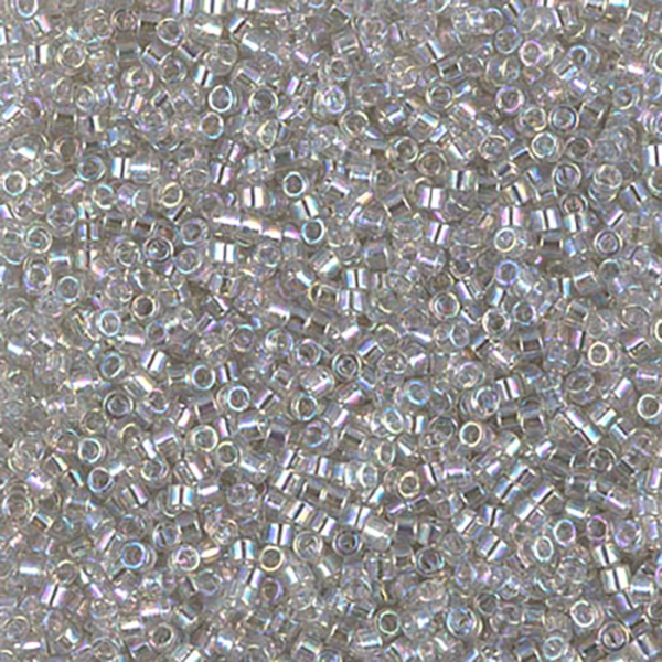 DB1251 Transparent Gray Mist AB Delica 11/0 - Quantity: 5 grams