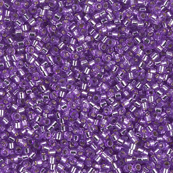 DB1343 Dyed Silver Lined Lilac Delica 11/0 - Quantity: 5 grams