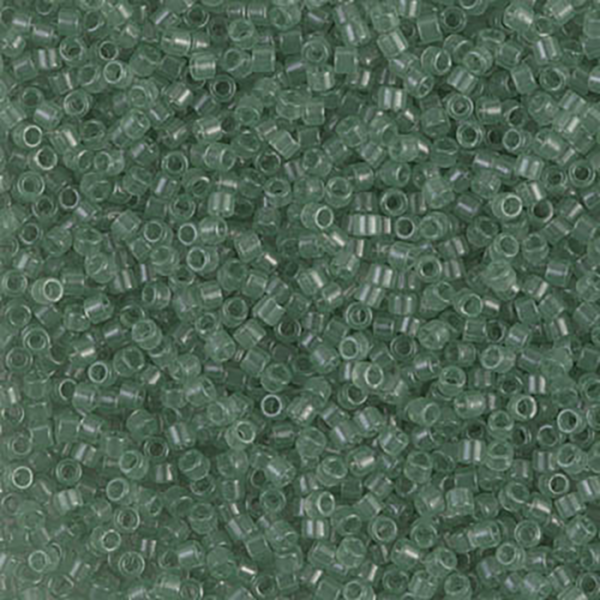 DB1415 Transparent Light Moss Green Delica 11/0 - Quantity: 5 grams