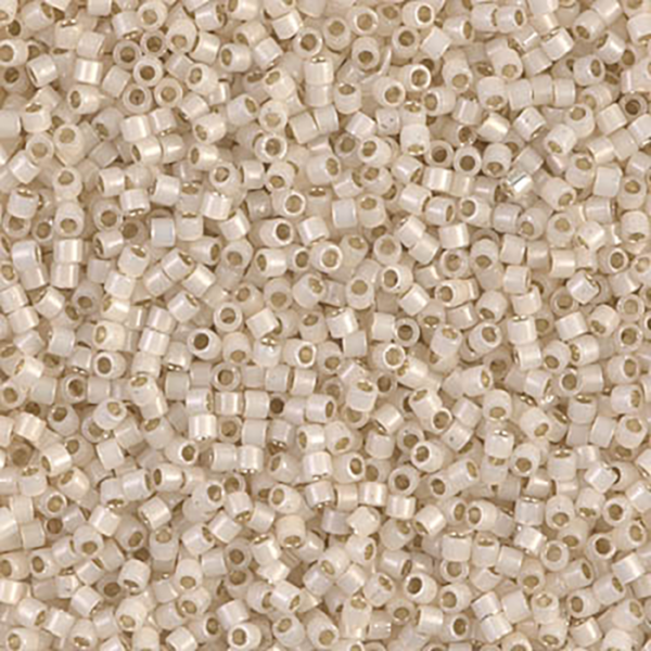 DB1451 Silver Lined Pale Cream Opal Delica 11/0 - Quantity: 5 grams
