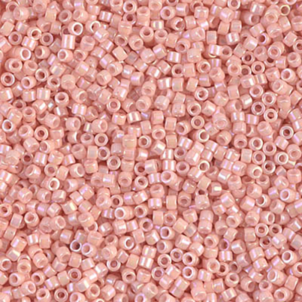 DB1503 Opaque Light Salmon AB Delica 11/0 - Quantity: 5 grams