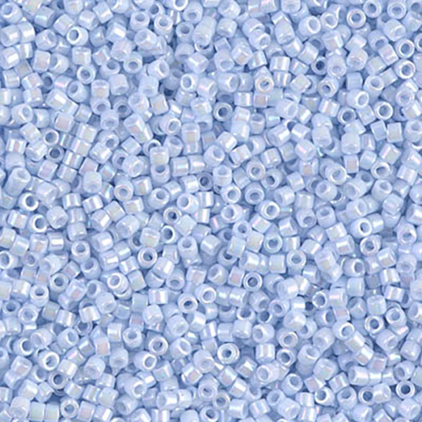 DB1507 Opaque Light Sky Blue AB Delica 11/0 - Quantity: 5 grams