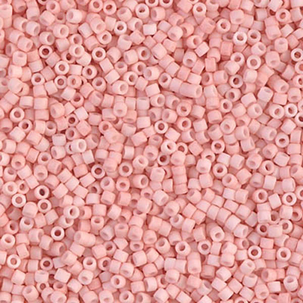 DB1513 Matte Opaque Light Salmon Delica 11/0 - Quantity: 5 grams