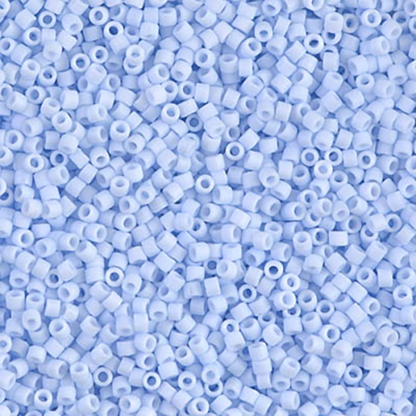 DB1517 Matte Opaque Light Sky Blue Delica 11/0 - Quantity: 5 grams