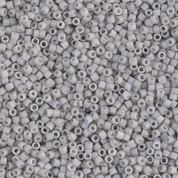 DB1518 Matte Opaque Light Smoke Delica 11/0 - Quantity: 5 grams