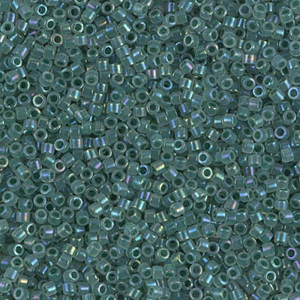 DB1768 Forest Lined Opal AB Delica 11/0 - Quantity: 5 grams