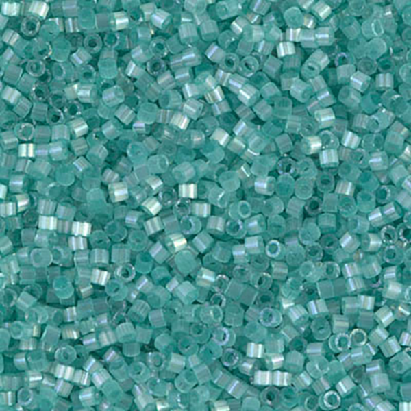 DB1812 Dyed Light Aqua Green Silk Satin Delica 11/0 - Quantity: 5 grams