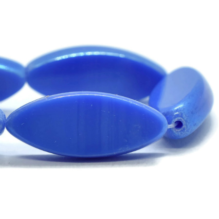 18x7mm Indigo with AB Czech Spindle - 12 pieces - 2085RA - Image 4