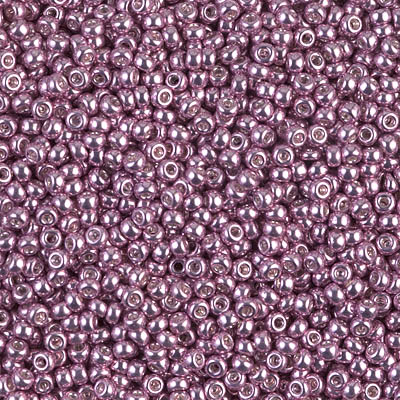 11/0 Galvanized Lt Raspberry Miyuki Seed Bead - Quantity: 10 grams - 4112