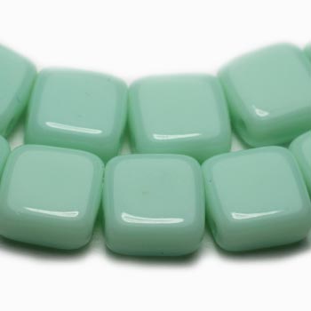 6mm Mint CzechMates Tile - 25 pieces - 3908