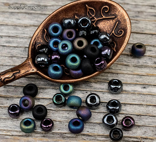 6/0 Mystique 6 Mixed Brands Seed Bead Mix - Quantity: 16 Grams - 1494R - Image 2