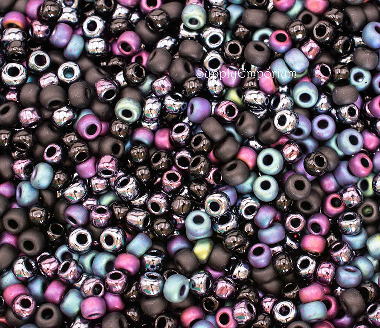 8/0 Mystique 8 Mixed Brands Seed Bead Mix - Quantity: 15 Grams - 1772R - Image 3