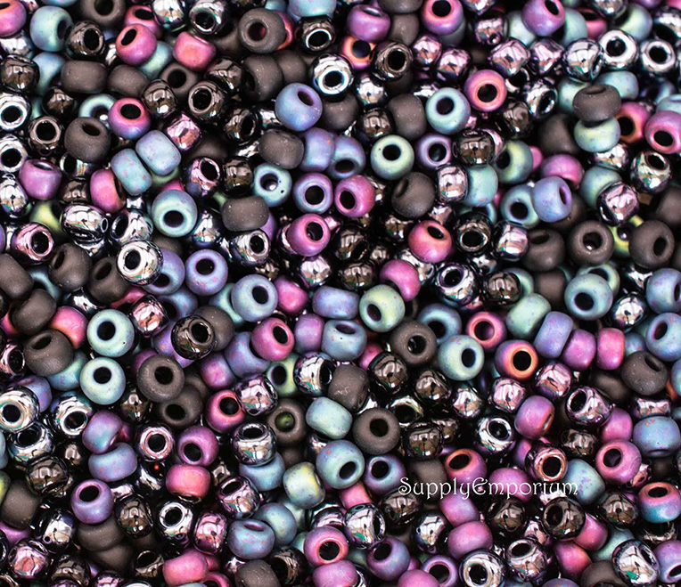 8/0 Mystique 8 Mixed Brands Seed Bead Mix - Quantity: 15 Grams - 1772R - Image 2