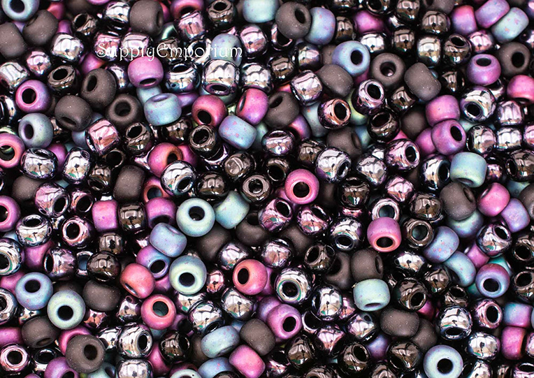 8/0 Mystique 8 Mixed Brands Seed Bead Mix - Quantity: 15 Grams - 1772R