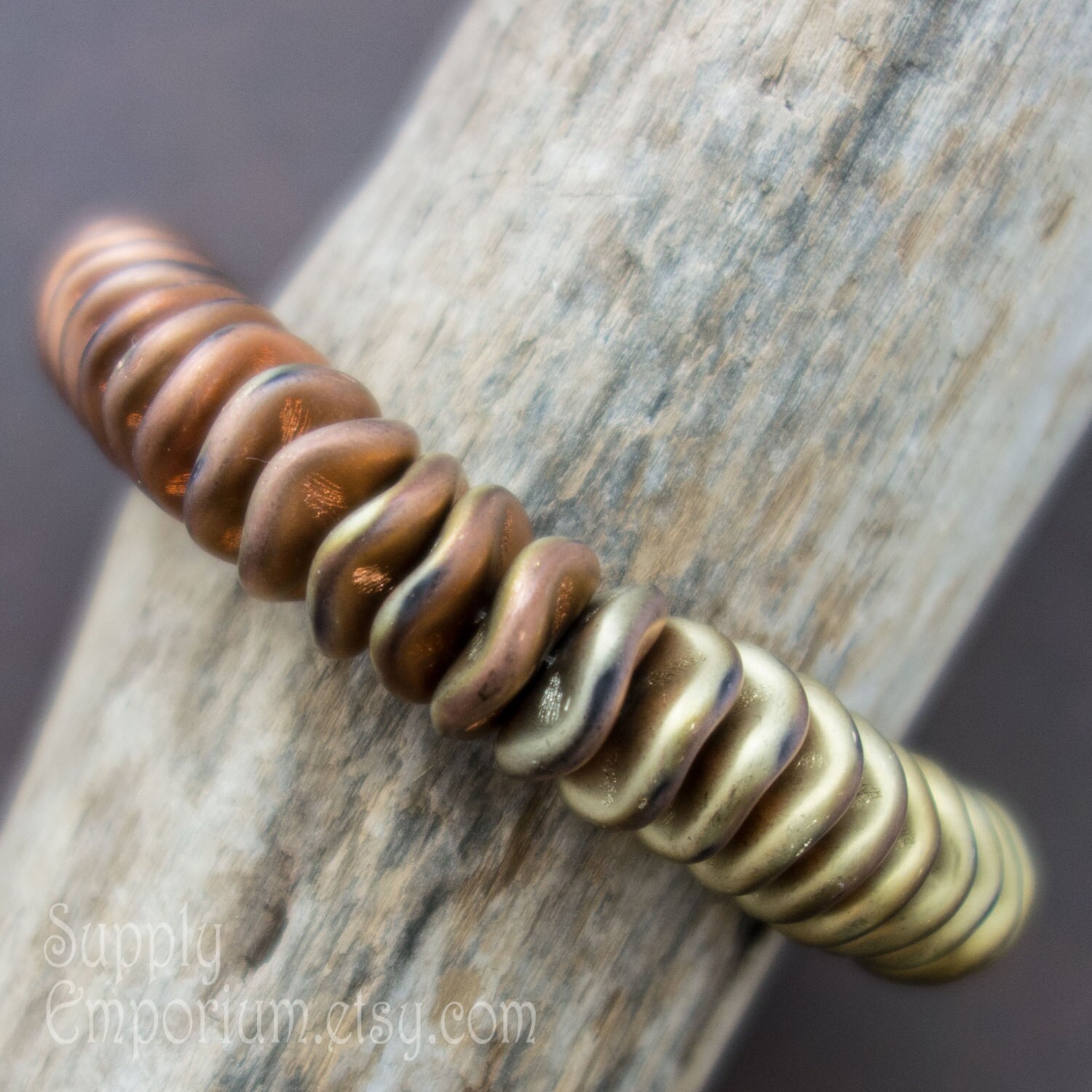 12mm Matte California Gold Rush Czech Ripple - 20 Pieces - 3006