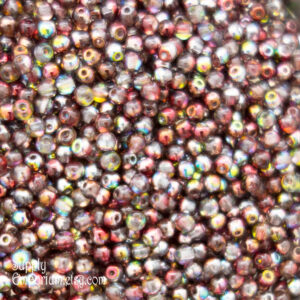 3mm crystal magic wine Czech druk round glass beads