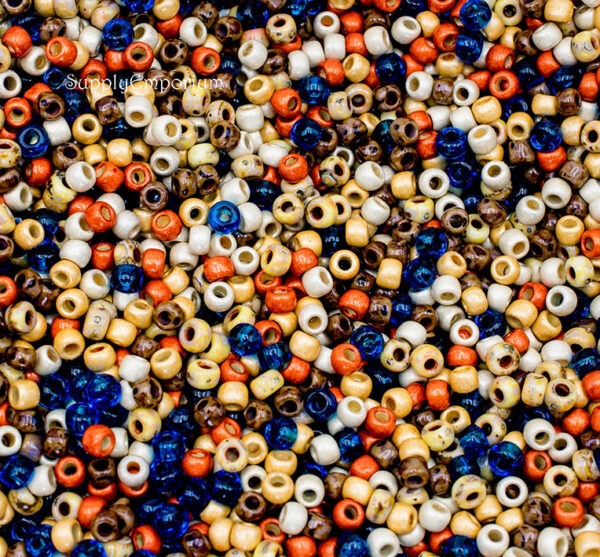 8/0 Tribal 8 Mixed Brands Seed Bead Mix - Quantity: 15 Grams - 3215R