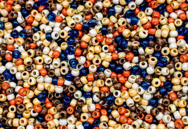 8/0 Tribal 8 Mixed Brands Seed Bead Mix - Quantity: 15 Grams - 3215R - Image 3