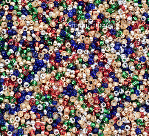 11/0 Christmas Too Miyuki Seed Bead Mix - Quantity: 10 grams - 3459R
