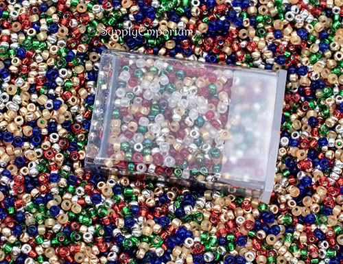 11/0 Christmas Too Miyuki Seed Bead Mix - Quantity: 10 grams - 3459R - Image 2