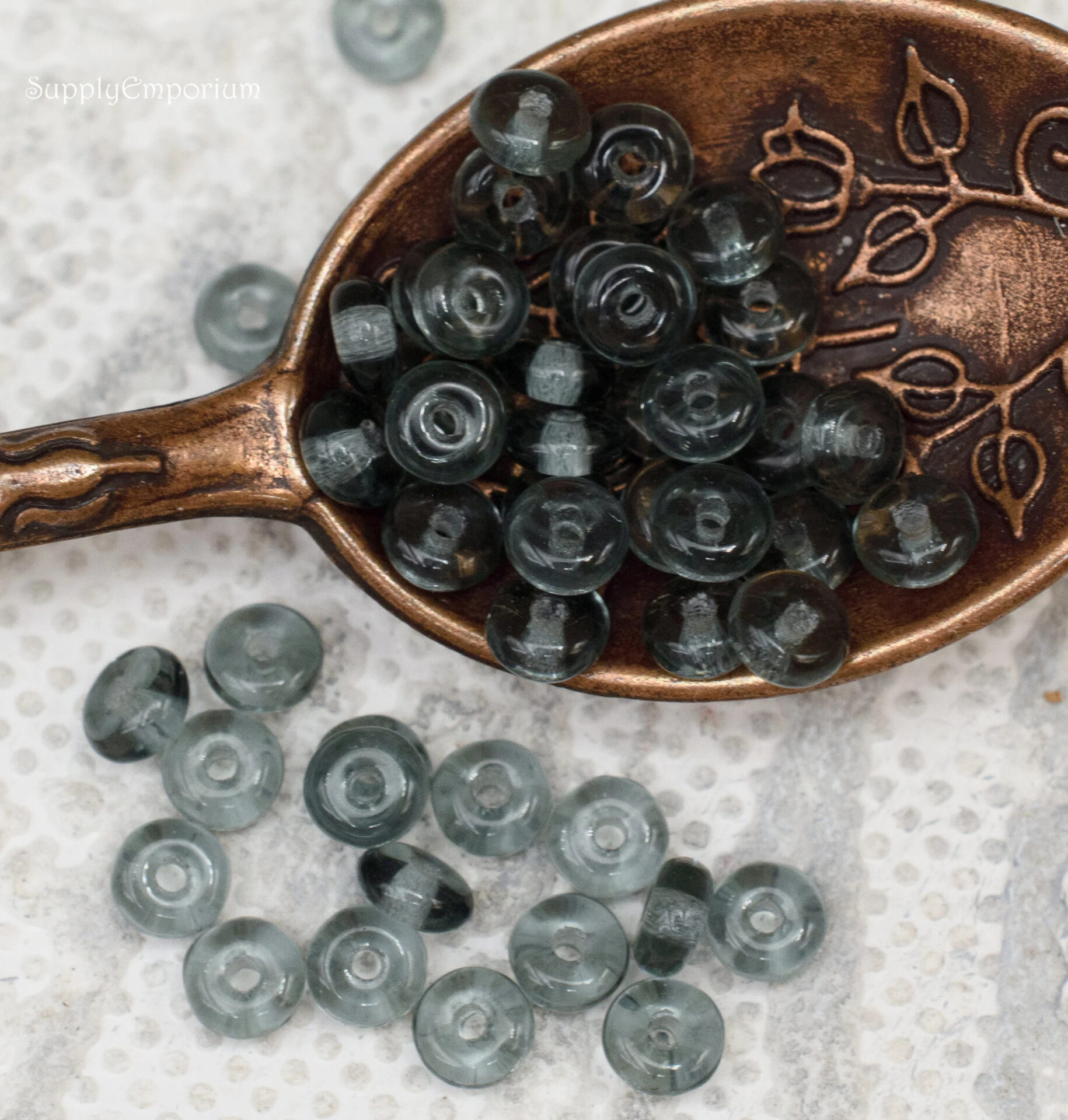 4mm Montana Blue Czech Rondelle - 50 Pieces - 3766R - Image 2