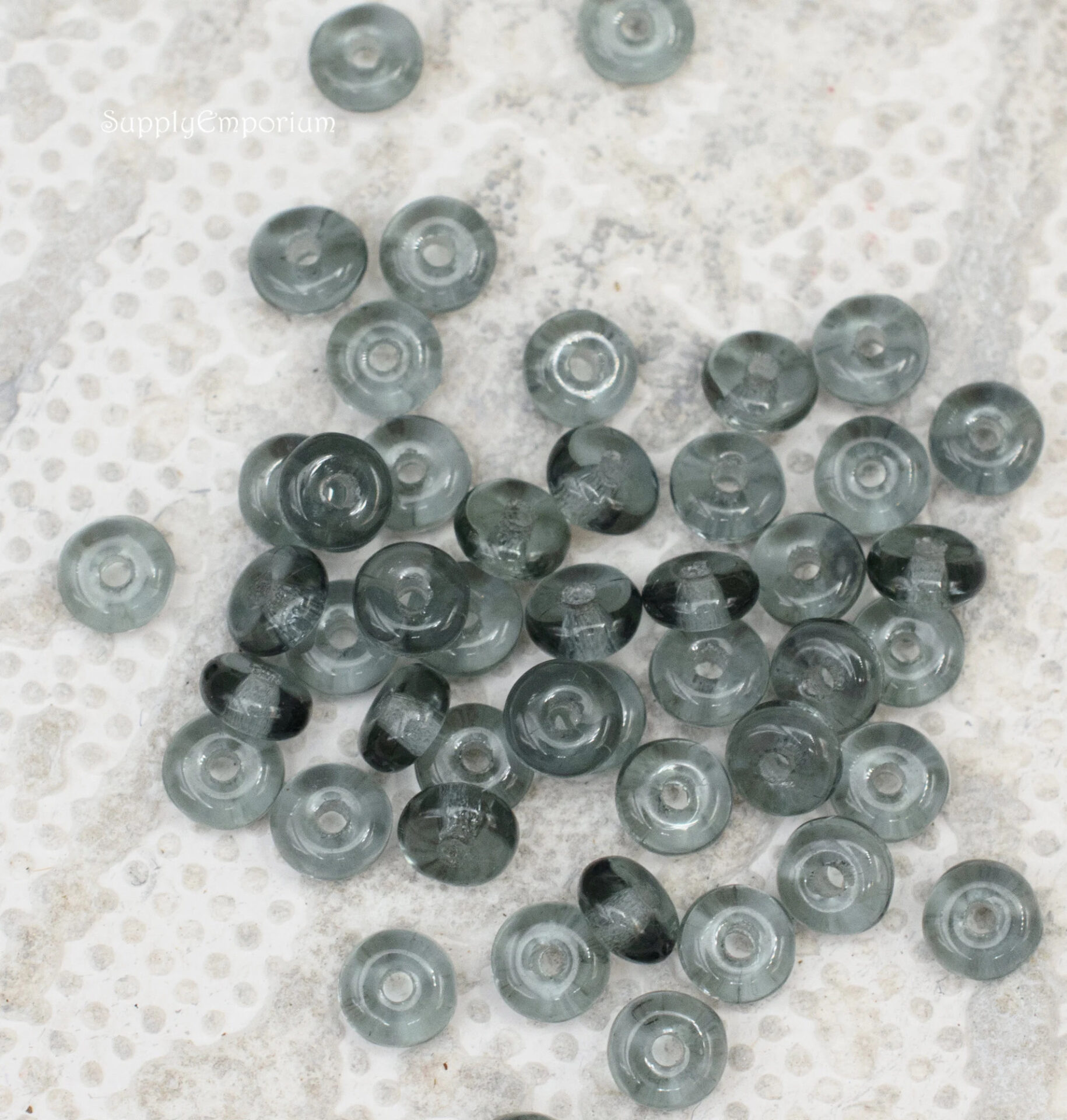 4mm Montana Blue Czech Rondelle - 50 Pieces - 3766R - Image 3