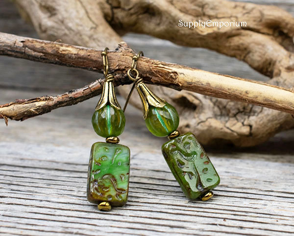 10mm Faceted Peridot AB Czech Melon Round - 6 Pieces - 3786R - Image 2