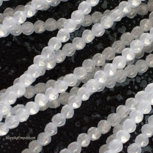 3mm czech english cut round beads sueded gold crystal