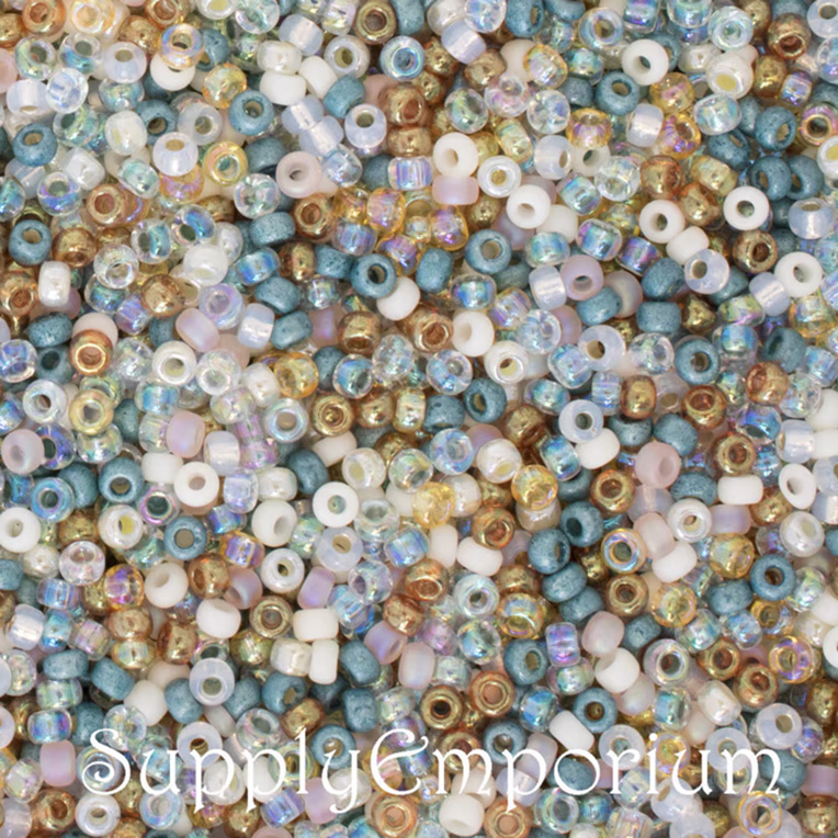 8/0 Ocean Breeze 8 Miyuki Seed Bead Mix - Quantity: 15 Grams - 4555 - Image 5