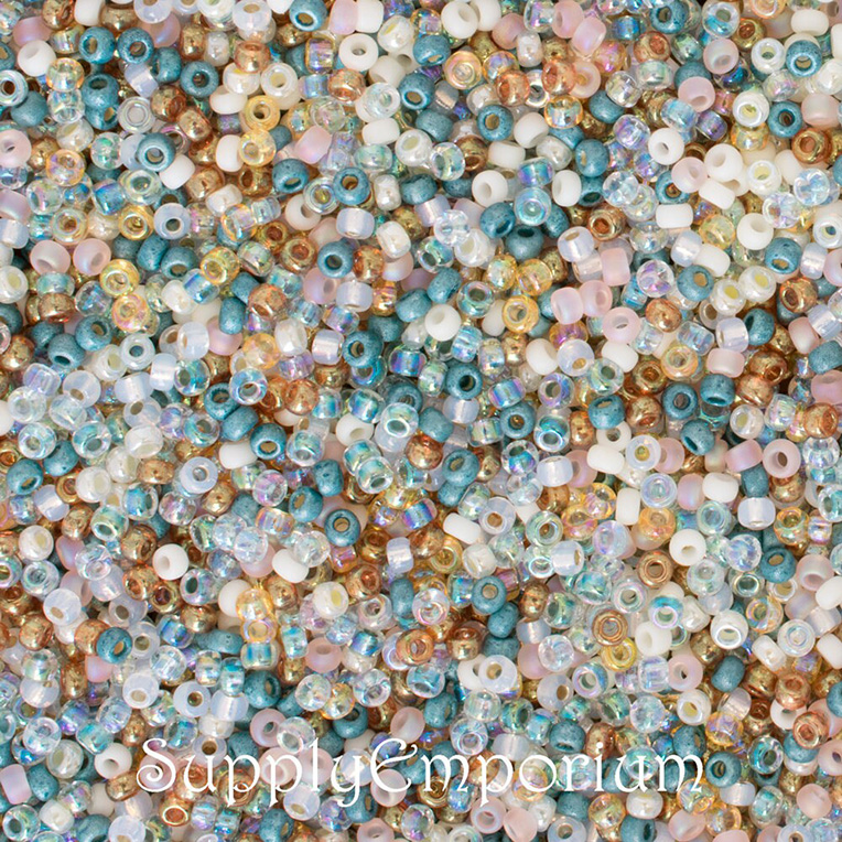 8/0 Ocean Breeze 8 Miyuki Seed Bead Mix - Quantity: 15 Grams - 4555 - Image 3