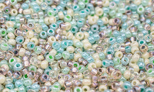 6/0 Sea Glass Miyuki Seed Bead Mix - Quantity: 15 grams - 470RR - Image 5