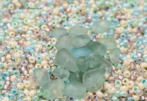 6/0 Sea Glass Miyuki Seed Bead Mix - Quantity: 15 grams - 470RR - Image 2