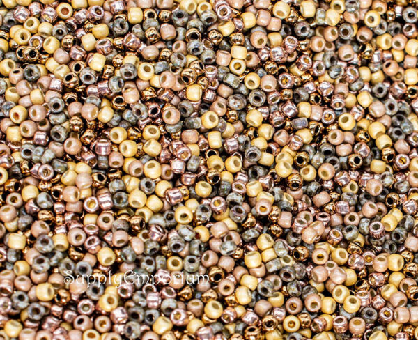 11/0 Caramel Corn 11 Toho Seed Bead Mix - Quantity: 10 grams - 4819R - Image 3