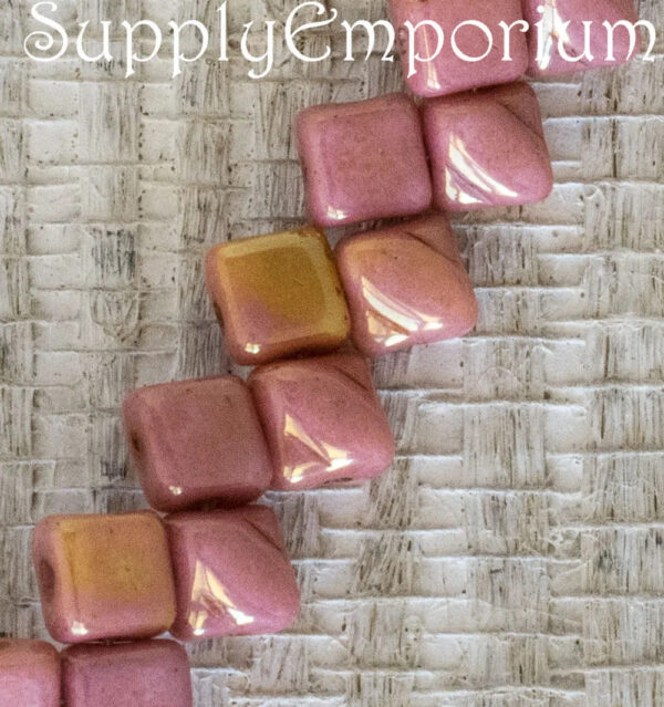 5mm Chalk Red Luster Czech Mini Silky - 40 pieces - 4863