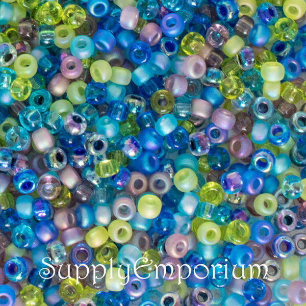 8/0 Jeweltone Mix Miyuki Seed Bead - Quantity: 15 grams - 4949