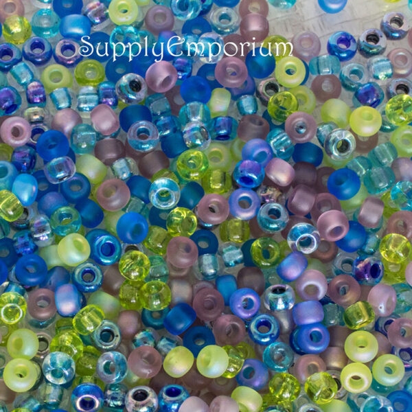 8/0 Jeweltone Mix Miyuki Seed Bead - Quantity: 15 grams - 4949 - Image 2