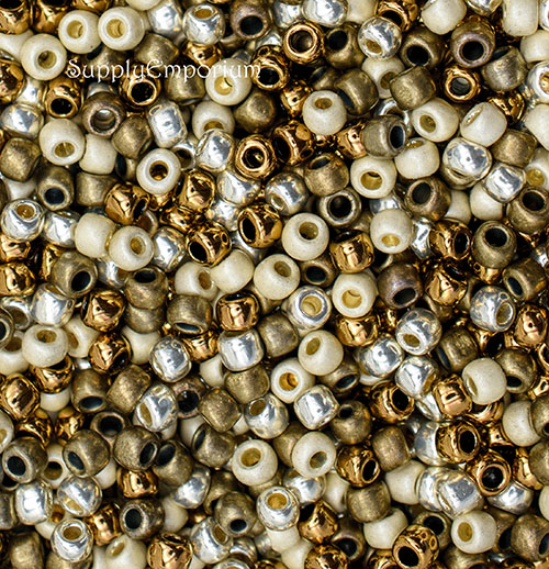 6/0 Bronzed Goddess 6 Toho Seed Bead Mix - Quantity: 16 grams - 5337 - Image 4