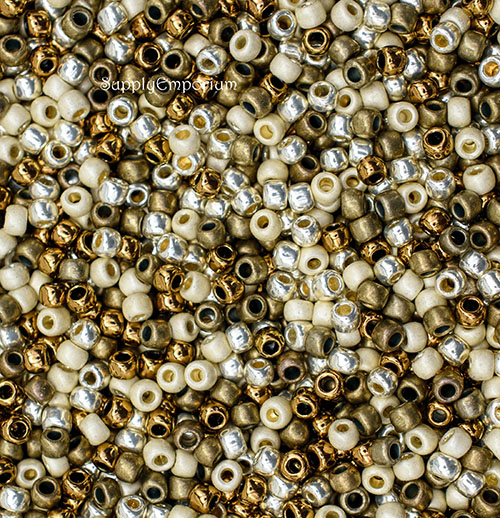 6/0 Bronzed Goddess 6 Toho Seed Bead Mix - Quantity: 16 grams - 5337 - Image 2