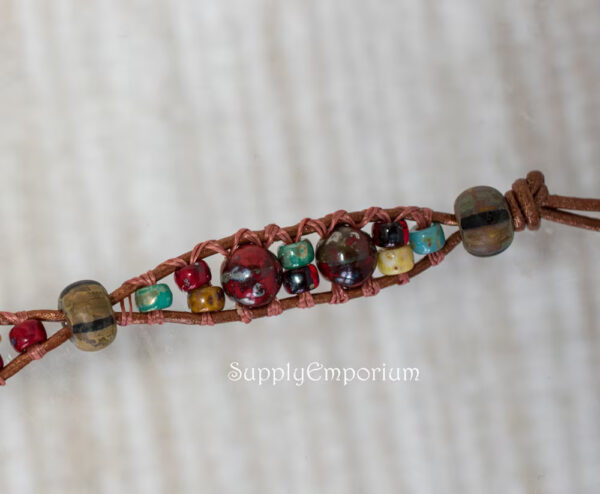 32/0 Aged Forrest Picasso Czech Seed Bead - Quantity: 12 Pieces - 5348RO - Image 2