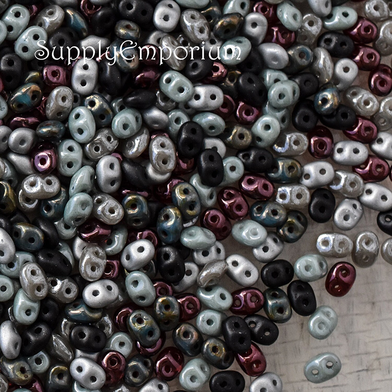 2.5x5mm Tide Pool Superduo Mix - 15 Grams - 6204R - Image 2