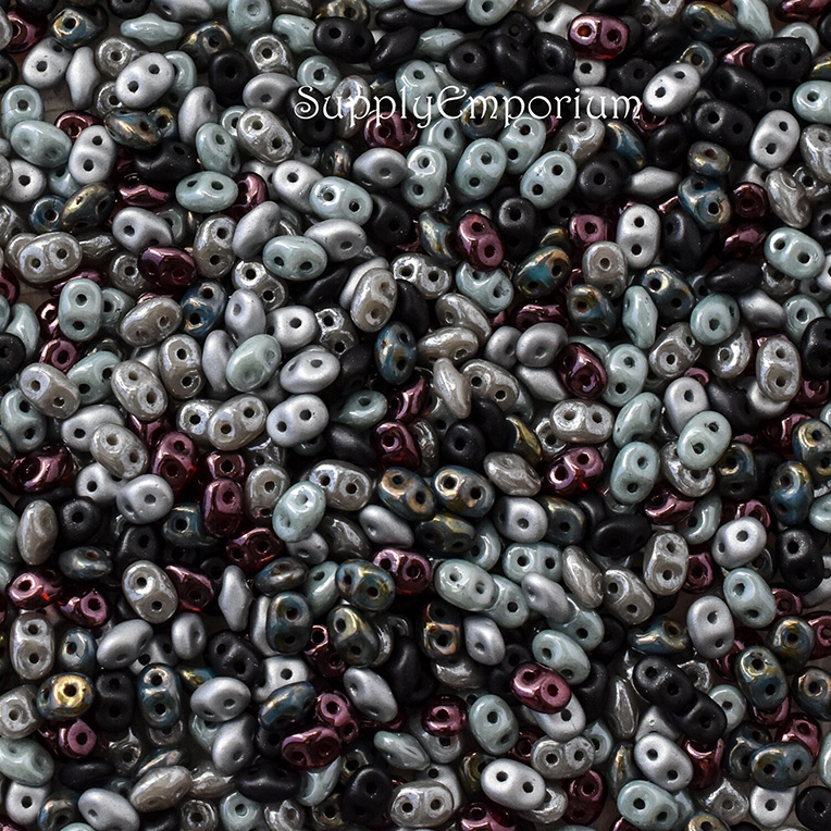 2.5x5mm Tide Pool Superduo Mix - 15 Grams - 6204R - Image 3