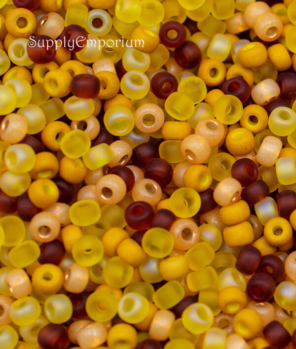 6/0 Sunflowers 6 Miyuki Seed Bead Mix - Quantity: 16 grams - 6294