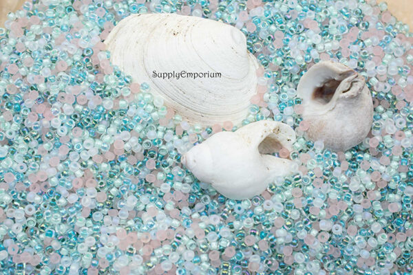 8/0 Beach Glass 8 Mixed Brands Seed Bead Mix - Quantity: 15 Grams - 6652 - Image 4