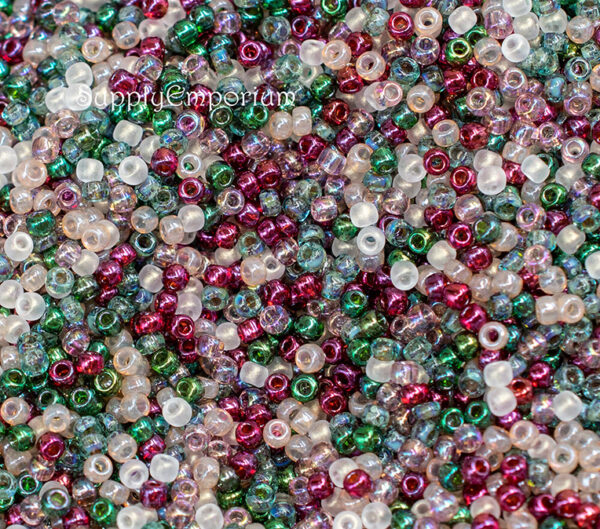 11/0 Sparkling Wine Mixed Brands Seed Bead Mix - Quantity: 10 Grams - 6918