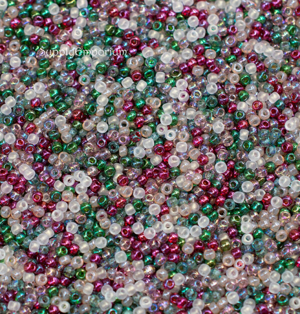 11/0 Sparkling Wine Mixed Brands Seed Bead Mix - Quantity: 10 Grams - 6918 - Image 3