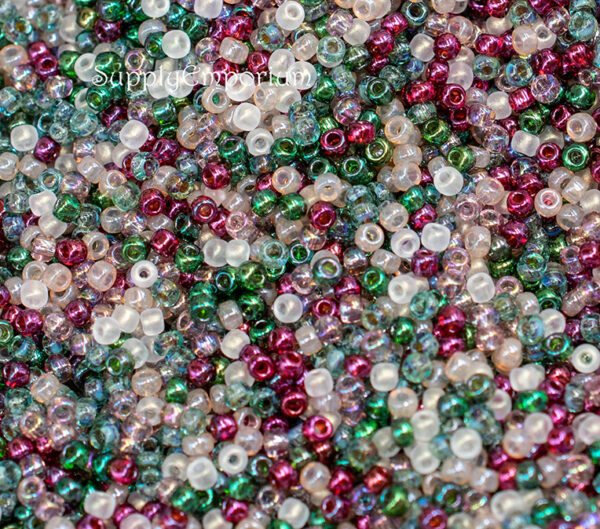 11/0 Sparkling Wine Mixed Brands Seed Bead Mix - Quantity: 10 Grams - 6918 - Image 2