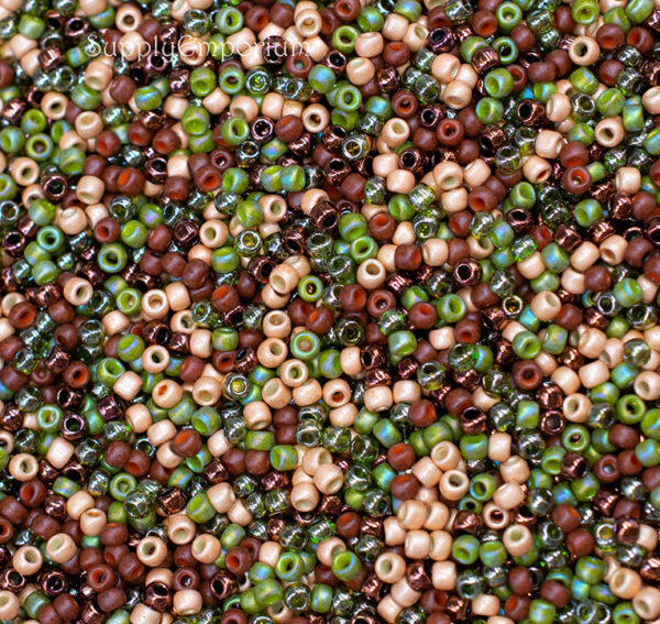8/0 Patina 8 Toho Seed Bead Mix - Quantity: 15 grams - 6950 - Image 2