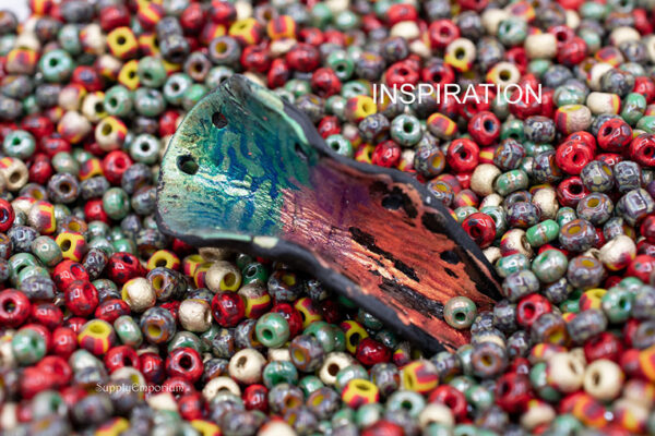 4/0 Earthy Czech Seed Bead Mix - Quantity: 10 grams - 7137 - Image 2